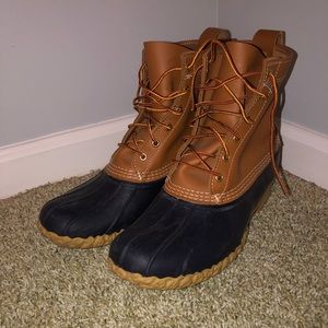 L.L. bean duck boots (NAVY)
